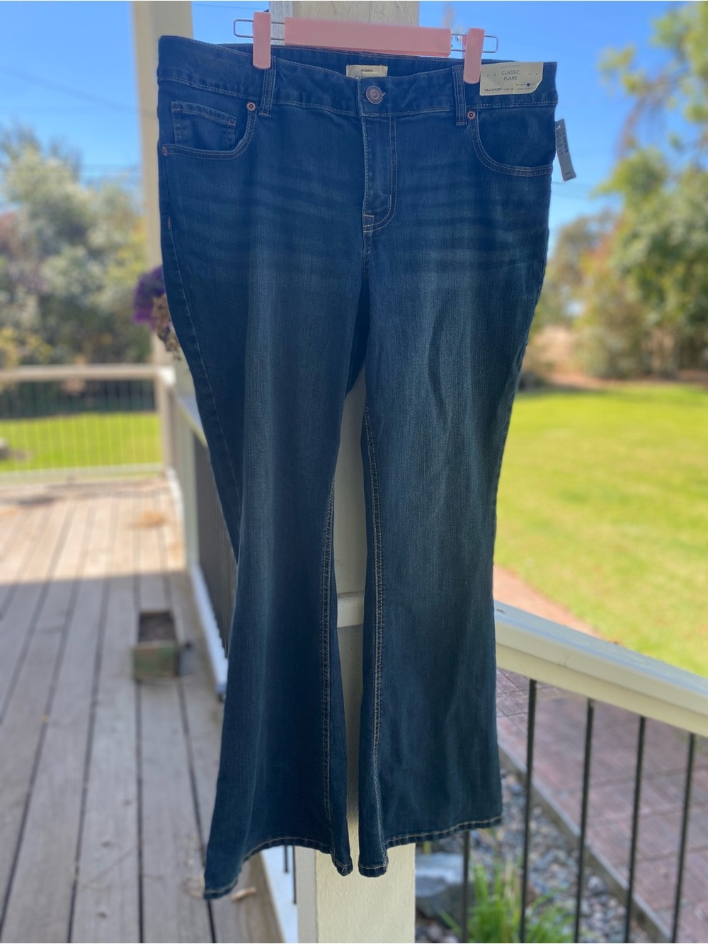 Maurices Dark Blue Flare Jeans
